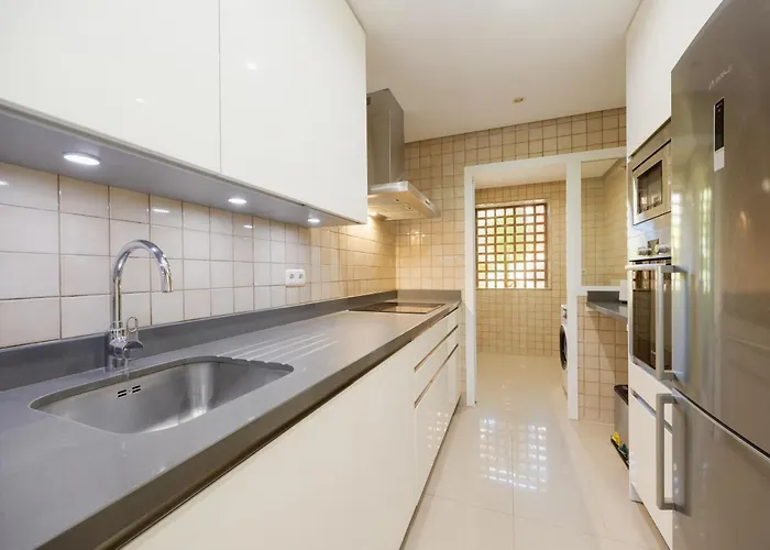 With Large Terrace, Swimming Pool And Areas, Next To Puerto Banus Apartament Marbella